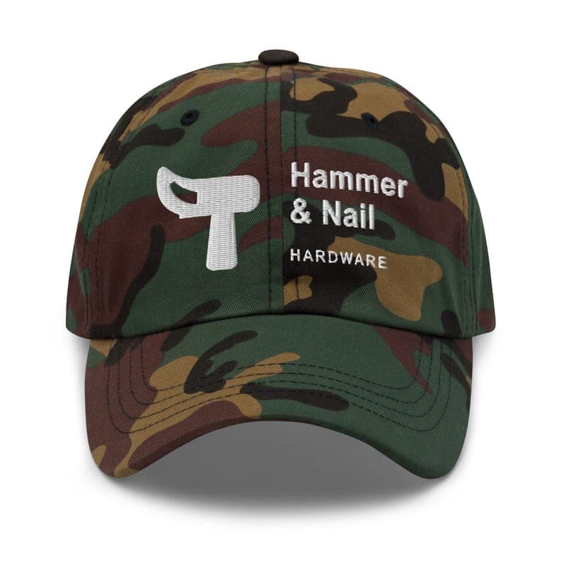 Hardware Cap from Hammer & Nail Hardware, as listed on The Merch Counter